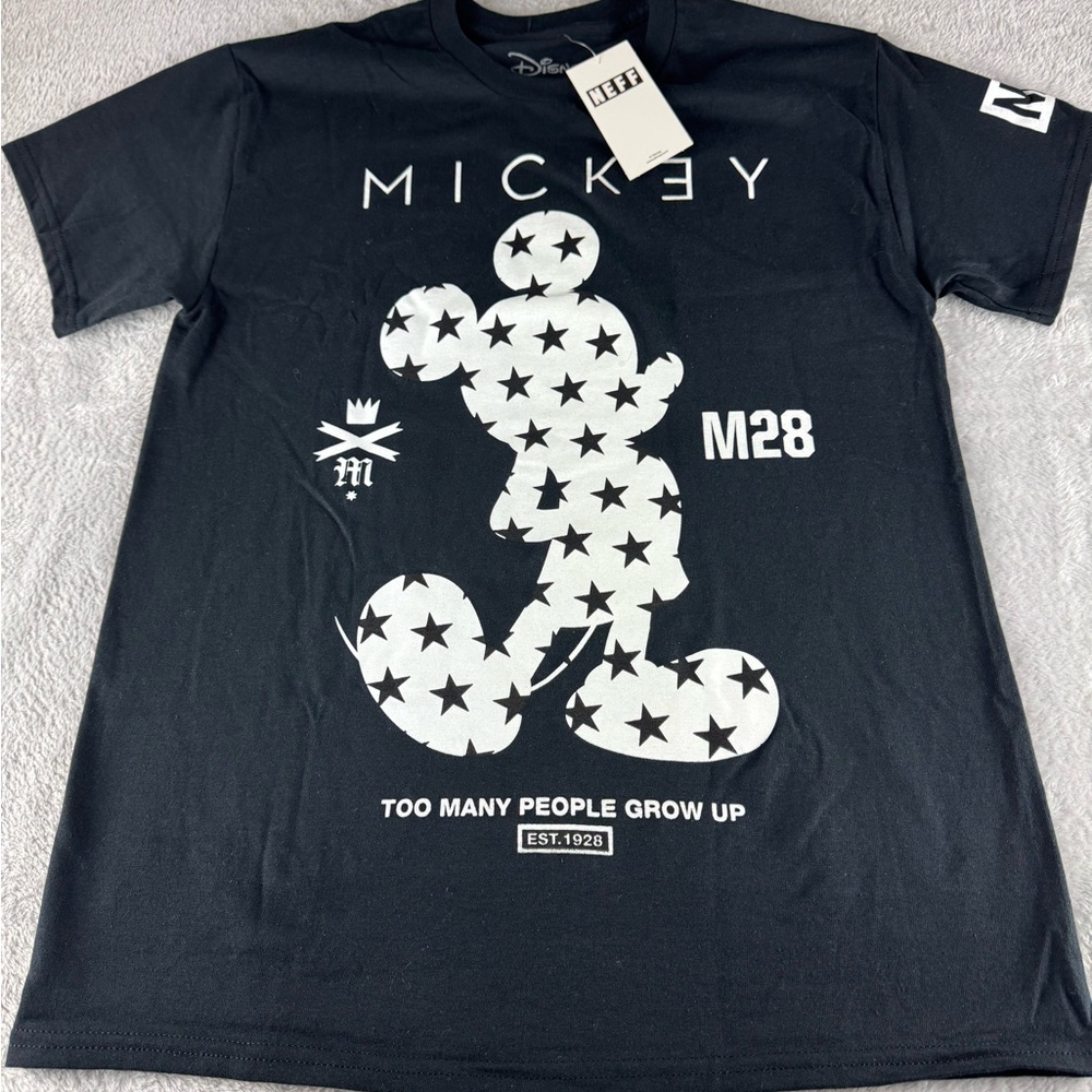 Mickey Mouse Black Cotton T-shirt size M